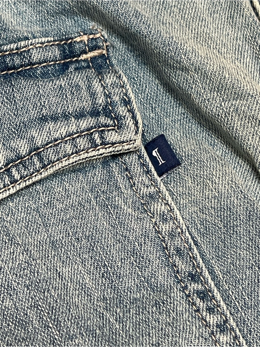 Pilcro (Anthropologie) Light Wash Denim Cargo Overalls - Picture 6 of 6